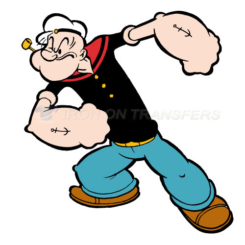 Popeye the Sailor Man Iron-on Stickers (Heat Transfers)NO.3614